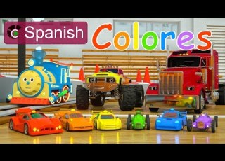 Learn Colors SPANISH Colores Y Coches De Carreras Con Max Bill Y Pete El Camión TOYS