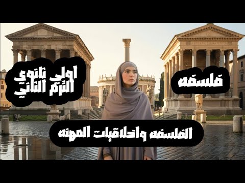 شرح درس الفلسفه واخلاقيات المهنه فلسفه اولي ثانوي الترم الثاني