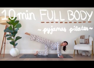 10MIN Full Body Pilates Workout In Pyjamas No Equipment Beginner Friendly