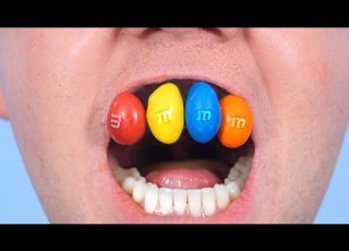 TEETH MADE OF M M S CANDY