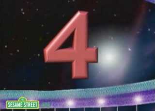 Sesame Street The Number 4 Song