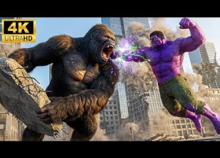  King Kong Vs Purple Hulk Battle Aboard The Military Cargo Plane Epic Final Battle Compilation