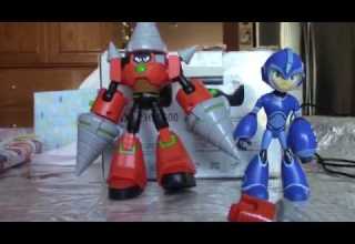 Mega Man Fully Charged Toys Drill Man Jakks Pacific Figure Review Mega Man Fully Charged Toys Drill Man Jakks Pacific Figure Review
