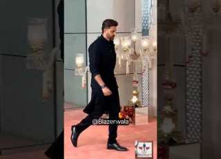  Hrithik Roshan Stuns In Black Nehru Jacket Pathani Kurta Hrithikroshan Ambani Shorts Watchnow