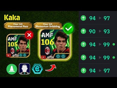 Kaka 106 BEST TRAINING With Booster Max Level Player Progression EFootball 2026