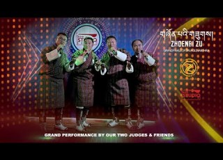  Grand Performance By The Two Judges Anchor Lyricist Of Druk Gi Zhabthra Show Grand Finale