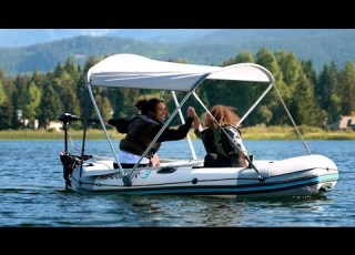 Intex Bimini Top Sun Shade Boat Canopy Commercial