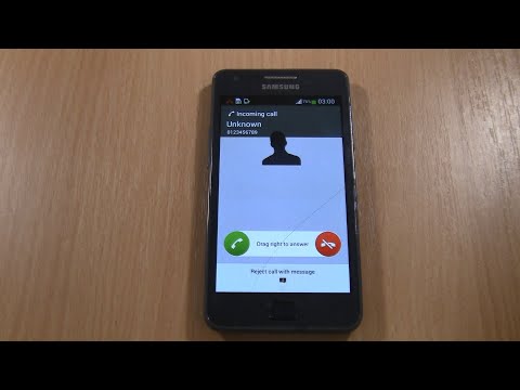 Sony Xperia V On Samsung Galaxy S II Plus Incoming Call Via Fake Call