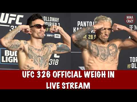 UFC 326 Holloway Vs Oliveira 2 Official Weigh In Live Stream