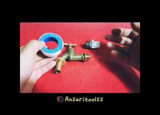 نحوه صحیح بستن نوارتفلون برروی رزوه شیرآلات و اتصالات