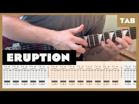 Van Halen Eruption Guitar Tab Lesson Cover Tutorial
