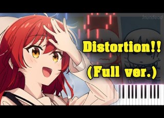  ぼっち ざ ろっく ED 1 Distortion フル ピアノアレンジ