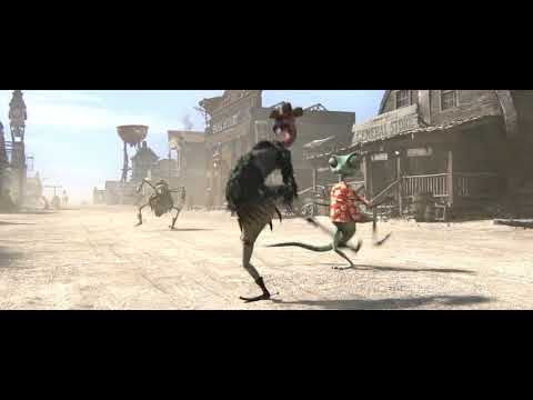 Rango Try To Copy Style Of Walking Full Scene HD Movie Scene