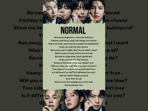 Normal BTS Song Lyrics Bts Normal Lyrics Arirang Song Shorts Normal BTS Song Lyrics Bts Normal Lyrics Arirang Song Shorts