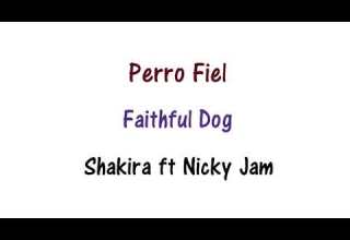 Shakira Perro Fiel Lyrics English And Spanish Translation