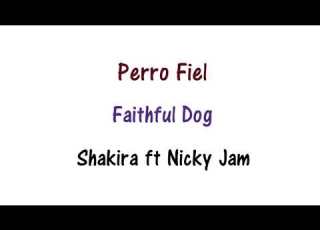 Shakira Perro Fiel Lyrics English And Spanish Translation