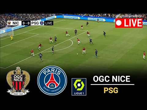 LIVE Nice Vs Psg L France Ligue 1 2025 L EFootball Pes 21 Simulation Vidéo De Jeu