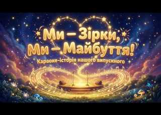 Ми зірки Ми майбуття Фінальна пісня випускного Автор ідеї І Степура озв ШІ
