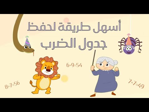 تعليم جدول الضرب للأطفال بطريقة ممتعة و سهلة نون تون