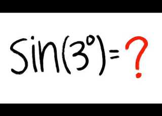 Exact Value Of Sin 3 Degrees