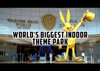 4K WARNER BROS WORLD ABU DHABI Full Rides Attractions Theme Park Tour