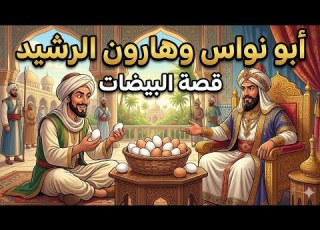 ذكاء ابو نواس مع هارون الرشيد وكيف خرج من مكيدته