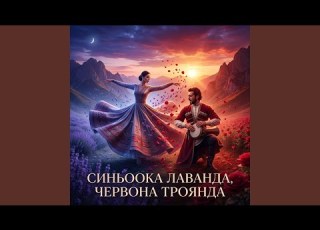  Синьоока лаванда Червона троянда