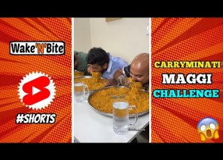 CARRYMINATI MAGGI EATING CHALLENGE क र म न त म ग ख न क च न त Shorts Foodie Foodlover