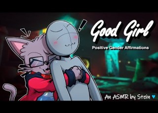  ASMR Good Girl Positive Gender Affirmations Headpats Scritchies Kissies