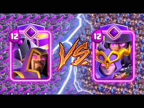 EVOLVED PEKKA WIZARD Vs EVOLVED MEGA KNIGHT WITCH Clash Royale Battle
