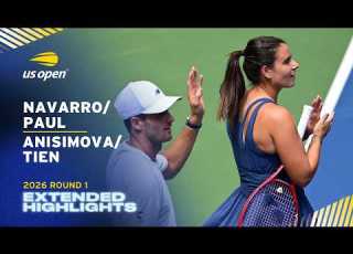  Paul Navarro Gegen Tien Anisimova Erweiterte Highlights US Open 2026 1 Runde