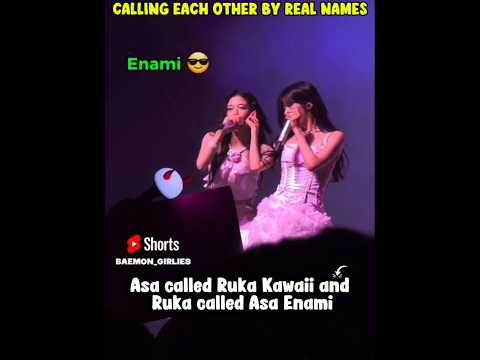 Ruka And Asa Calling Each Other Real Name Babymonster Shorts Funny Asa Ruka