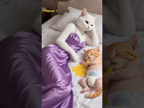 مرات ابو مشمش كان عايزه تموته Catvideos Cats Ai Cartoon Aivideo Aishorts Meow Funny