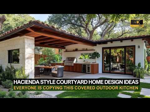 Dieser überdachte Außenküchen Trend Wird Bei Häusern Im Hacienda Stil Mit Innenhof Nachgeahmt