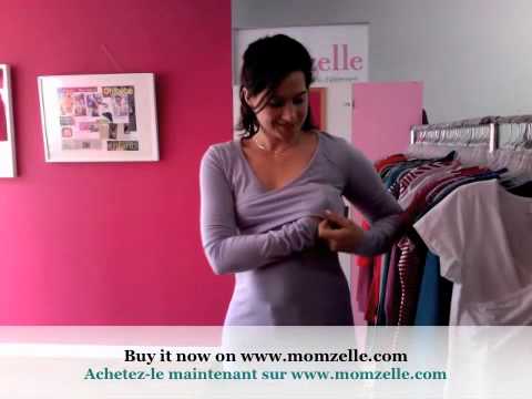 How To Breastfeed With This X Long Nursing Top Comment Allaiter Avec Cette Tunique D Allaitement