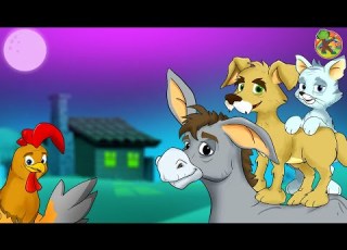 Bremen Town Musicians KONDOSAN English Fairy Tales Bedtime Stories For Kids Cartoon HD 4K