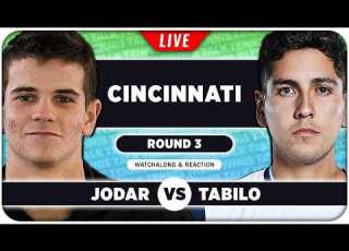  JODAR Vs TABILO ATP Cincinnati 2026 LIVE Tennis Watchalong