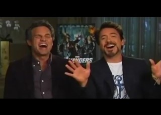  Mark Ruffalo And Robert Downey Jr Singing Part Of Hooked On A Feeling