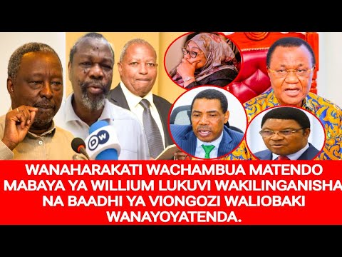 WANAHARAKATI WACHAMBUA MATENDO MABAYA YA WILLIUM LUKUVI WAKILINGANISHA BAADHI YA VIONGOZI WALIOBAKI WANAHARAKATI WACHAMBUA MATENDO MABAYA YA WILLIUM LUKUVI WAKILINGANISHA BAADHI YA VIONGOZI WALIOBAKI