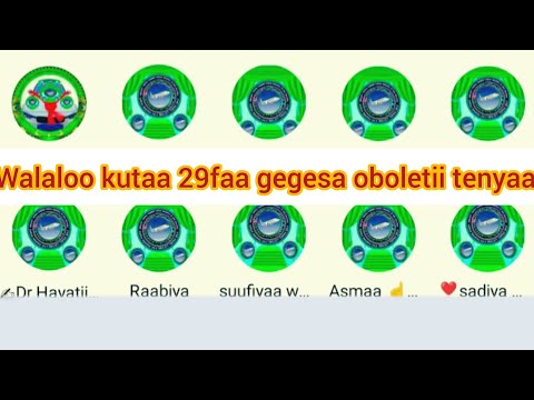 Walaloo Kutaa 29faa Gegesa Oboletii Tenyaa Yaa Sagalee Mashaa Allaha