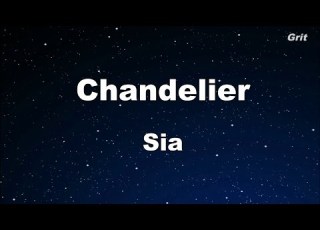 Chandelier Sia Karaoke With Guide Melody Instrumental