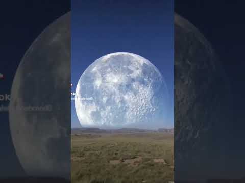 لحظة طلوع القمر من اقرب نقطة