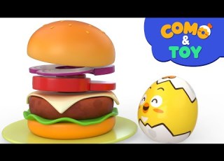  Como Make A Burger Learn Colors And Words Cartoon Video For Kids Como Kids TV
