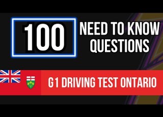  G1 Test Ontario 2026 Driver S Written Exam 100 Need To Know Questions