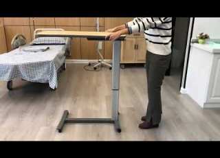  Adjustable Hospital Over Bed Dinning Table For Patients