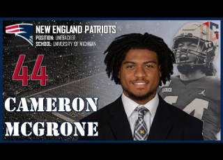 NEW ENGLAND PATRIOTS Cameron McGrone ᴴᴰ