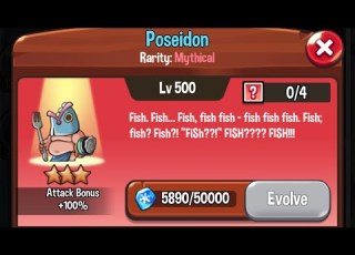 Summoner S Greed Evolved Version Poseidon