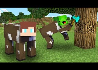  Escape Or Get Eaten As Cows In Minecraft