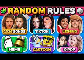 Save One Song RANDOM Rules 8 Songs Challenge Music Quiz 2026