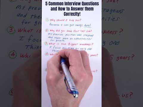 5 Common Interview Questions And How To Answer Them Correctly